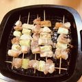 nanausako's cooksnap of when they made アラジンのグリルパンで塩焼き鳥.