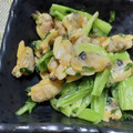 クックCM8I71☆'s cooksnap of when they made 青梗菜とアサリの酒蒸し.