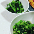 まみお✳'s cooksnap of when they made 簡単菜の花のおひたしとからし和え♡.