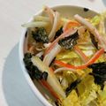 モンブランコ's cooksnap of when they made ★時短料理★ごま油香る和風白菜サラダ.