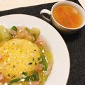 toyo_chan's cooksnap of when they made 激ウマ！簡単！白菜あんかけ洋風炒飯.