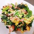 はらぺこたちゃ's cooksnap of when they made ほうれん草とソーセージの卵炒め.