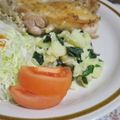 mmameco's cooksnap of when they made ポテトサラダのベースに☆小松菜ポテト.