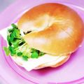 ふうはっちゃん's cooksnap of when they made 簡単☆ベーグルサンドイッチ.