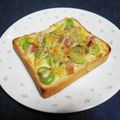 ＠迷子＠'s cooksnap of when they made そら豆とチーズのトースト.
