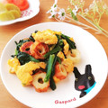 Newチヨコっと♪'s cooksnap of when they made 簡単に♫ちくわとほうれん草と卵の炒め物♡.