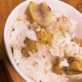 ♡くりーむ♡'s cooksnap of when they made STAUBで味付けは塩だけ、焼き栗ごはん.