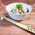 mamaRD's cooksnap of when they made 「塩辛い梅干消費」梅ひじき炊き込みご飯.