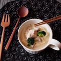 萌絵コ's cooksnap of when they made シーチキンの豆乳おみそ汁.