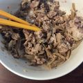 フランクフルトJr's cooksnap of when they made サバ缶とゴボウのごまみそサラダ.