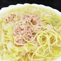 酒飲みひつじ's cooksnap of when they made 揚げだし餅の温ツナパスタ.