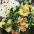 よしヨッシー's cooksnap of when they made ほうれん草とじゃがいものチーズ炒め.