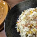 ももたんきっちん's cooksnap of when they made STAUBでベーコンピラフ.
