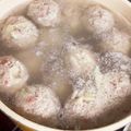 えいえいおぉ♡'s cooksnap of when they made ごぼう肉団子味噌鍋.