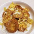 TOMOえ's cooksnap of when they made 丼もの☆油麩丼.
