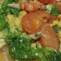 はるchan80's cooksnap of when they made 海老・ブロッコリー・卵・トマトの中華炒め.