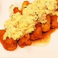 笑顔ちゃんの娘's cooksnap of when they made フライパン一つで！鶏胸肉のチキン南蛮♪.