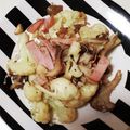 LDHATSUSHI's cooksnap of when they made カリフラワーとハムのソテー.