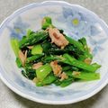 こむぎぱくぱく's cooksnap of when they made 簡単☆あっさり♪小松菜のマスタードあえ♫.