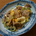 レオン犬's cooksnap of when they made ★豚肉とタマゴとネギ炒め★.