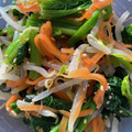 かとちゃんです。's cooksnap of when they made ほうれん草ともやしのお浸し(^O^).