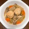 ★まいさん★'s cooksnap of when they made レンジで時短♡大根と鶏つくねの旨味鍋.