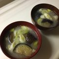 ポークの嫁's cooksnap of when they made 絶品。揚げ茄子とたっぷり長ネギのお味噌汁.