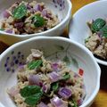 単刀直入's cooksnap of when they made シーチキンのラープ.