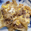 ゆかいなゆったん's cooksnap of when they made 簡単！すき焼き風牛肉とえのきの卵とじ！.