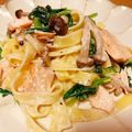 ジュリン〜's cooksnap of when they made サーモンとほうれん草のクリームパスタ.