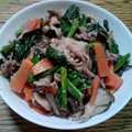 ポニーリボン's cooksnap of when they made ★豚肉とほうれんそうのマヨしょうゆ炒め★.