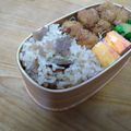ユキエ１８号's cooksnap of when they made ＊筑前煮リメイク！かしわ飯＊.