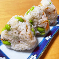 ありみりん♡'s cooksnap of when they made 枝豆 干し海老 とろろ昆布のおにぎり♡.