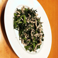 maezuchu's cooksnap of when they made 春菊とささみのごまあえ.