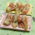 赤い電話's cooksnap of when they made 紅生姜入りちくわ揚げ.