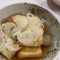 ゆみらんたん's cooksnap of when they made カリカリ厚揚げ豆腐の揚げ出し豆腐風.