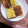 mamaRD's cooksnap of when they made 味噌マヨ✿ごまトースト.