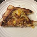 ベティ３'s cooksnap of when they made たまごとベーコンのトースト♪.