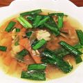 banbonmama's cooksnap of when they made 豚肉とニラのカレー風味スープ.