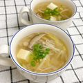 ゆづキッチン's cooksnap of when they made きのこと豆腐の塩麹コンソメスープ.