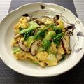 FGO☆'s cooksnap of when they made チンゲン菜椎茸マヨ卵の♪オイスター炒め.