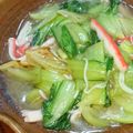 クックVOY1Q3☆'s cooksnap of when they made 青梗菜とカニカマの中華炒め.