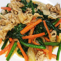 クックVOY1Q3☆'s cooksnap of when they made 豚肉とほうれん草のポン酢炒め.