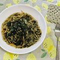 あき☆kitchen's cooksnap of when they made 和風♪海苔佃煮と梅干しのパスタ.