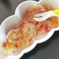 くまmomʕ•ᴥ•ʔ's cooksnap of when they made 離乳食後期～☆いちごヨーグルトパンケーキ.