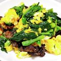 こむぎぱくぱく's cooksnap of when they made お弁当！きくらげとほうれん草の玉子炒め.
