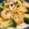 おみぃお's cooksnap of when they made 海老とブロッコリーの☆簡単クリームパスタ.