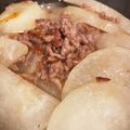 ぷーとんR's cooksnap of when they made 【動画レシピ】大根とミンチのほっこり煮.