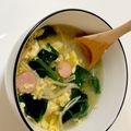 クックO1X8VL☆'s cooksnap of when they made ほうれん草とえのきの和風スープ♥.
