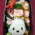 SUNMOONMOM's cooksnap of when they made ポチャッコ ♡キャラ弁.